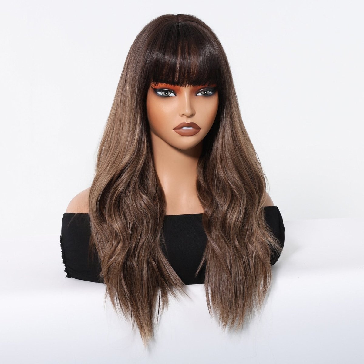 Dark Brown Synthetic Wig - MARKETPLACE | Brown, Fringe, Synthetic Hair | Milk &amp; Honey Wigs