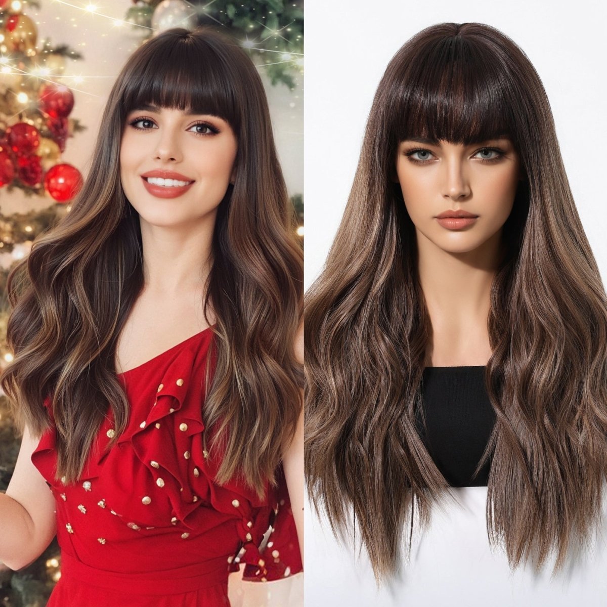 Dark Brown Synthetic Wig - MARKETPLACE | Brown, Fringe, Synthetic Hair | Milk &amp; Honey Wigs