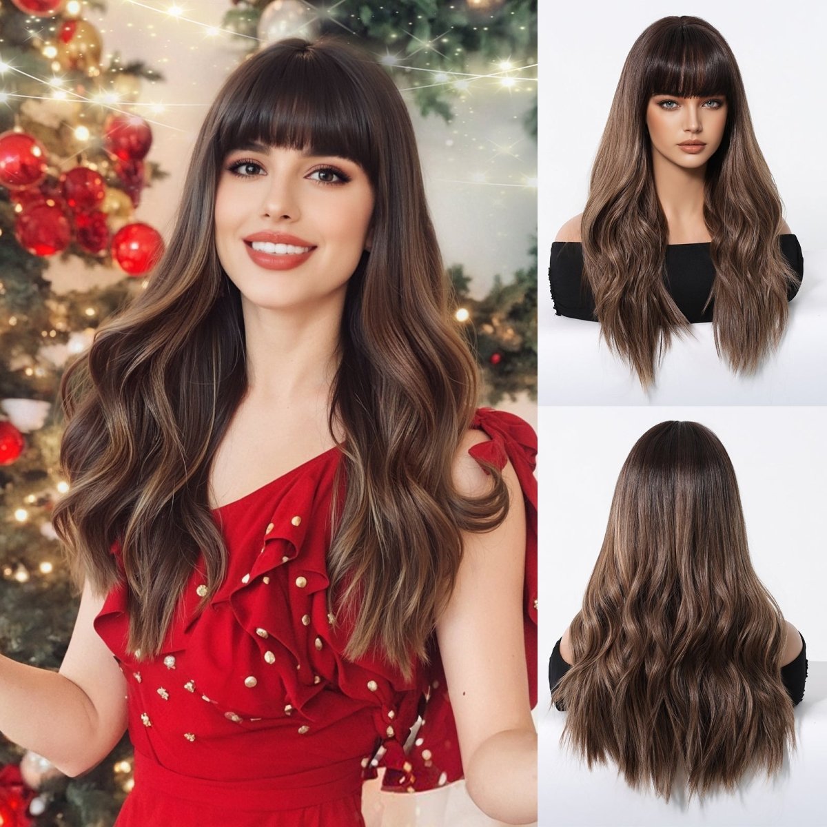 Dark Brown Synthetic Wig - MARKETPLACE | Brown, Fringe, Synthetic Hair | Milk &amp; Honey Wigs