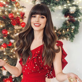 Dark Brown Synthetic Wig - MARKETPLACE | Brown, Fringe, Synthetic Hair | Milk & Honey Wigs