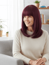 Dark Burgundy Straight with Full Bangs Wig - MARKETPLACE | Red, Fringe, Synthetic Hair | Milk & Honey Wigs