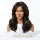 Dark Chocolate Brown Wig - MARKETPLACE | Brown, Fringe, Synthetic Hair | Milk & Honey Wigs