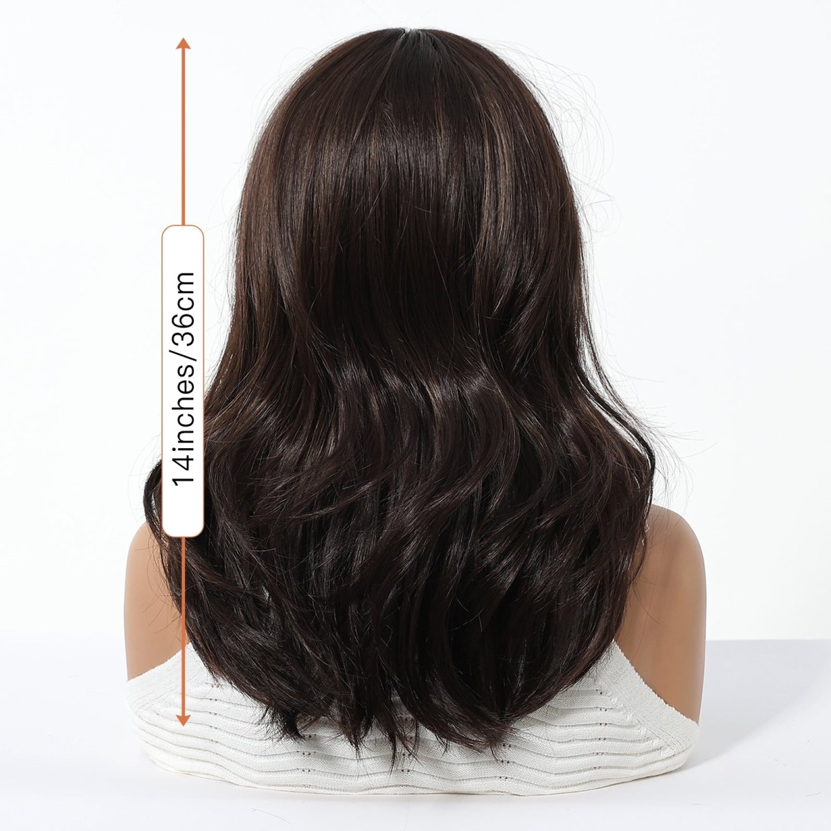 Dark Chocolate Brown Wig - MARKETPLACE | Brown, Fringe, Synthetic Hair | Milk &amp; Honey Wigs