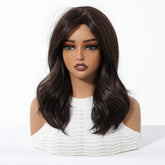Dark Chocolate Brown Wig - MARKETPLACE | Brown, Fringe, Synthetic Hair | Milk & Honey Wigs