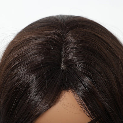 Dark Chocolate Brown synthetic lace front wig | Milk &amp; Honey Wigs