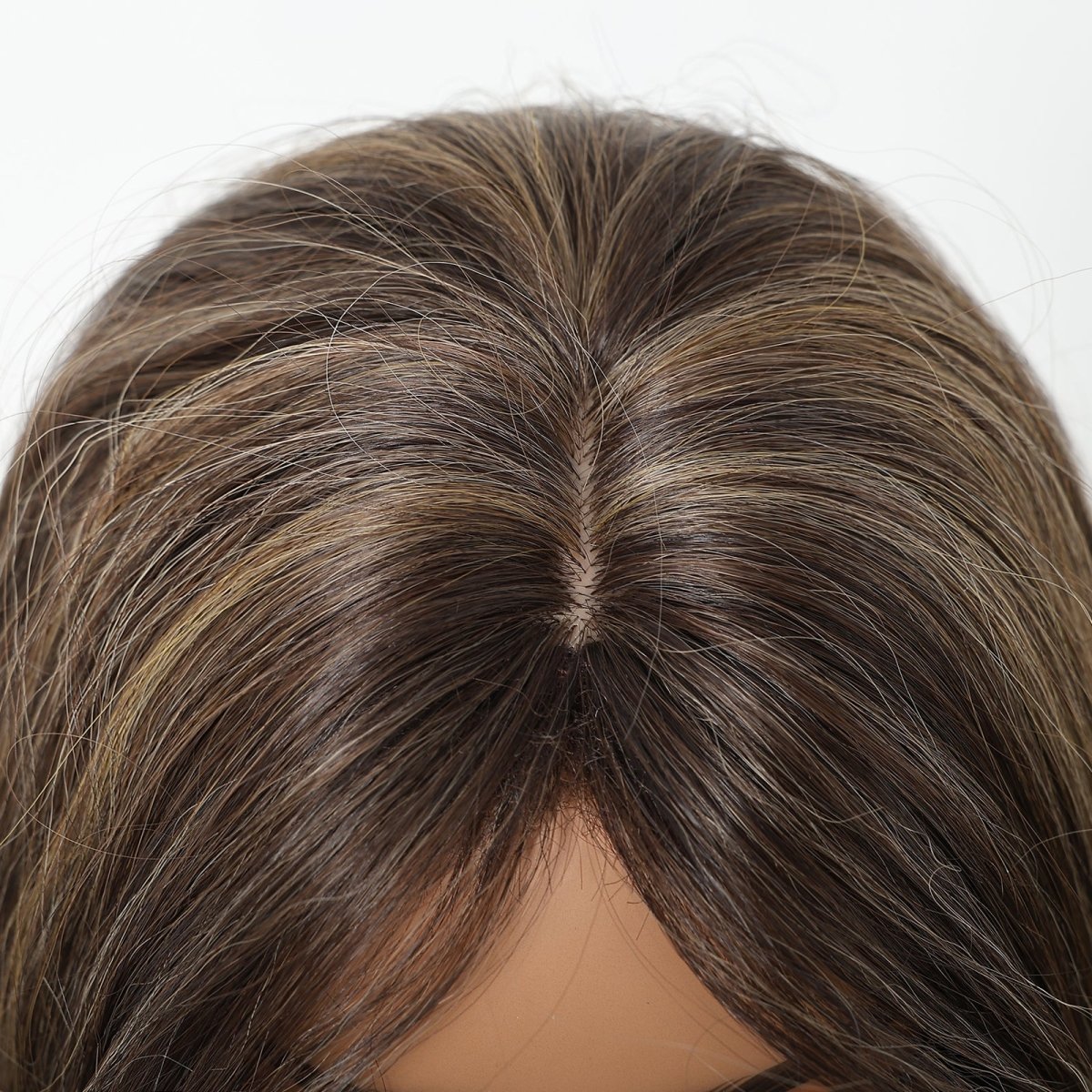 Dark Chocolate Brown with Honey Highlights Wig - MARKETPLACE | Brown, Fringe, Synthetic Hair | Milk &amp; Honey Wigs