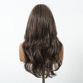 Dark Chocolate Brown with Honey Highlights Wig - MARKETPLACE | Brown, Fringe, Synthetic Hair | Milk & Honey Wigs