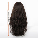 Dark Chocolate Wavy Wig with Full Fringe - MARKETPLACE | Brown, Fringe, Synthetic Hair | Milk & Honey Wigs