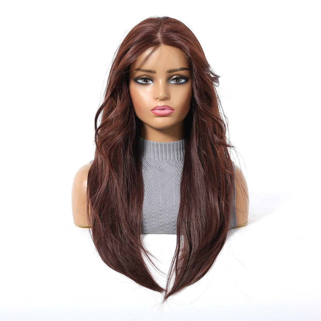 Dark Copper 20" 13x6 Lace Front Wig - MARKETPLACE | Brown, 13x6 Lace Front, Synthetic Hair | Milk &amp; Honey Wigs