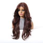 Dark Copper Brown 13x6 Lace Front Wig - MARKETPLACE | Ginger, 13x6 Lace Front, Synthetic Hair | Milk & Honey Wigs