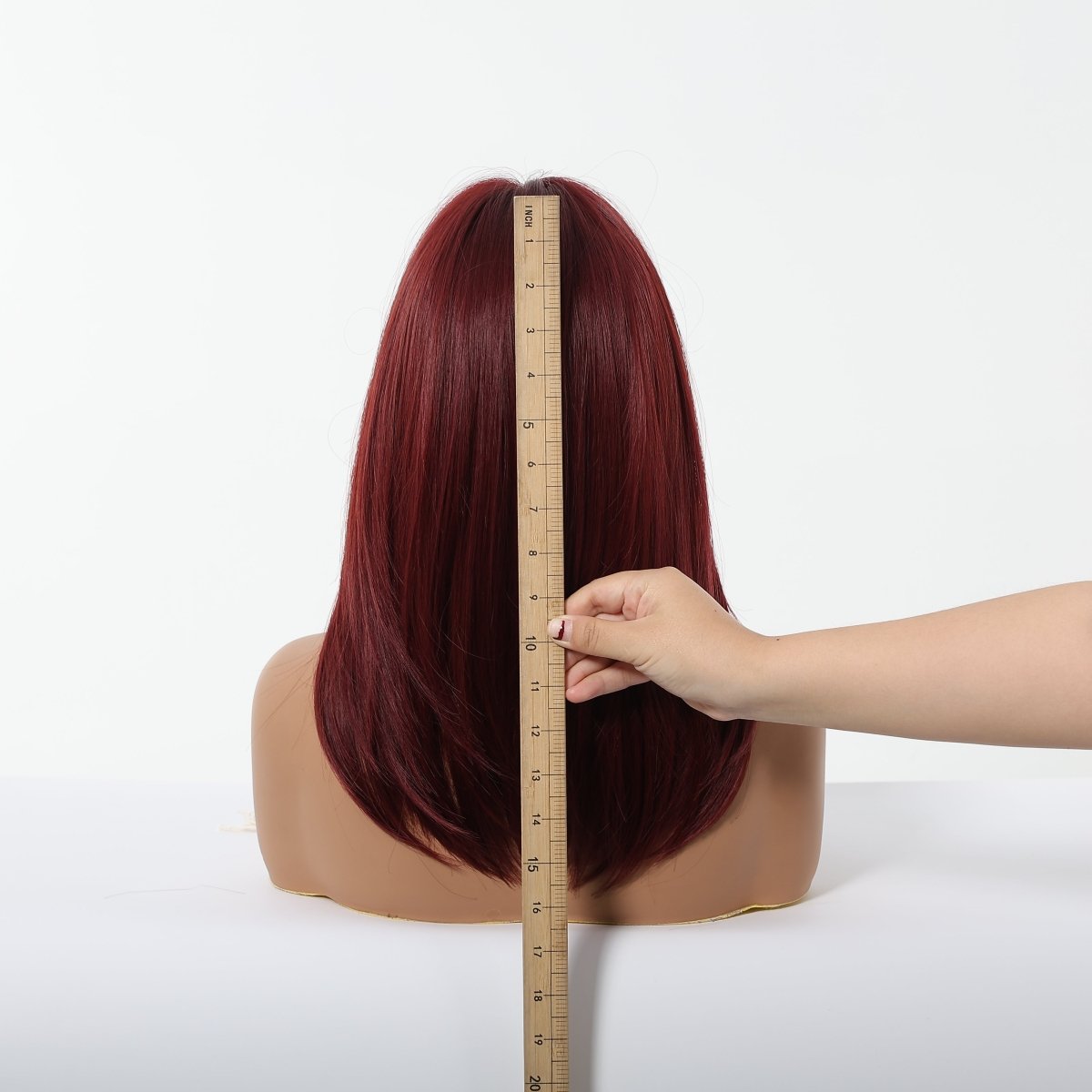 Deep Burgundy Red Layers Wig - MARKETPLACE | Red, Fringe, Synthetic Hair | Milk &amp; Honey Wigs