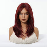 Deep Burgundy Red Layers Wig - MARKETPLACE | Red, Fringe, Synthetic Hair | Milk & Honey Wigs