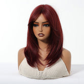 Deep Burgundy Red Layers Wig - MARKETPLACE | Red, Fringe, Synthetic Hair | Milk & Honey Wigs