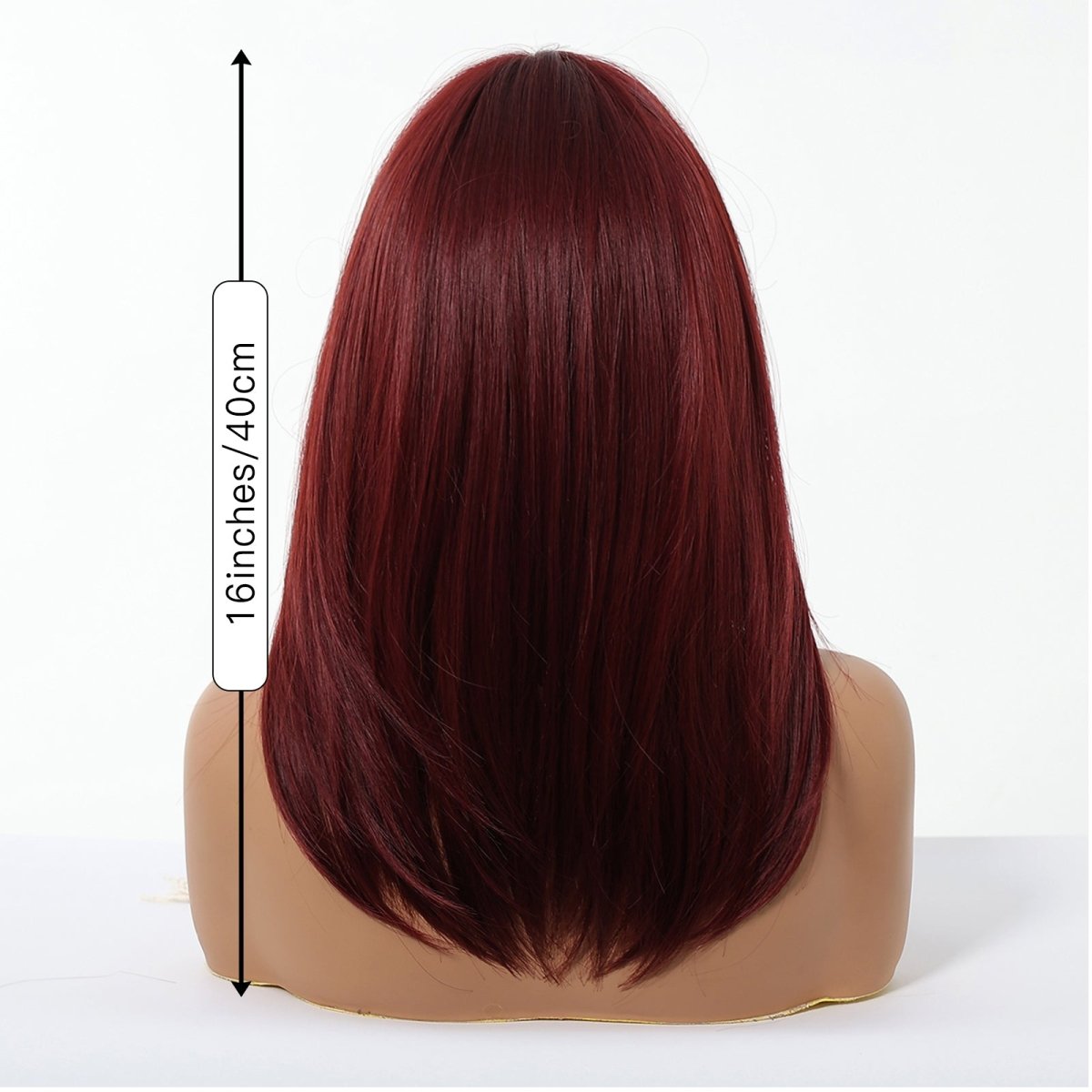 Deep Burgundy Red Layers Wig - MARKETPLACE | Red, Fringe, Synthetic Hair | Milk &amp; Honey Wigs