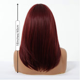 Deep Burgundy Red Layers Wig - MARKETPLACE | Red, Fringe, Synthetic Hair | Milk & Honey Wigs