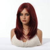 Deep Burgundy Red Layers Wig - MARKETPLACE | Red, Fringe, Synthetic Hair | Milk & Honey Wigs