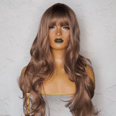 DEMI - Brown - Fringe Wig | Brown, 26 Inch, Fringe, Synthetic Hair | Milk & Honey Wigs