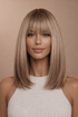 DENISE - Ombre Brown - Fringe Wig | Brown, 12 Inch & Shorter, Fringe, Synthetic Hair | Milk & Honey Wigs