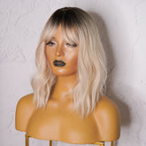 EDEN - Ombre Blonde - Fringe Wig | Blonde, 12 Inch & Shorter, Fringe, Synthetic Hair | Milk & Honey Wigs
