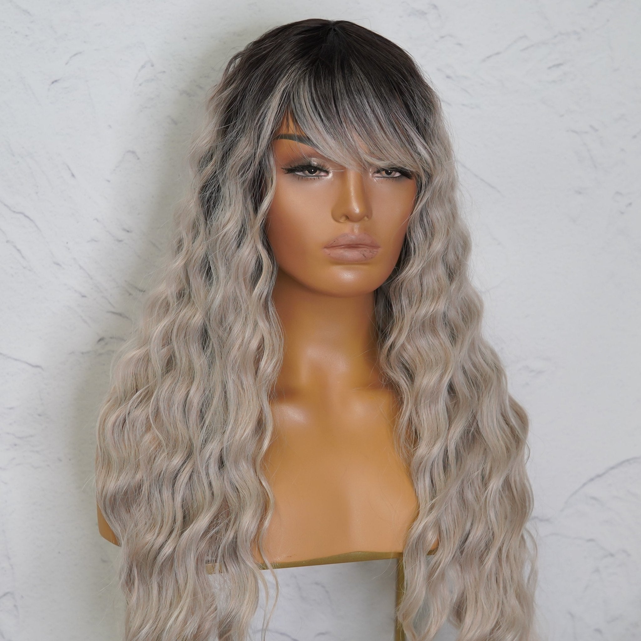 ELEANOR Grey Ombre Lace Front Wig | Milk &amp; Honey Wigs