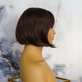 ELLE Dark Brown Fringe Wig | Milk & Honey Wigs
