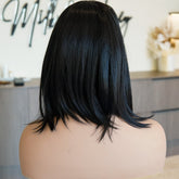 ESTER - Black - Lace Front Wig | Black, 12 Inch & Shorter, 13x6 Lace Front, Synthetic Hair | Milk & Honey Wigs