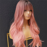 EVA Pink Ombre Fringe Wig | Milk & Honey Wigs