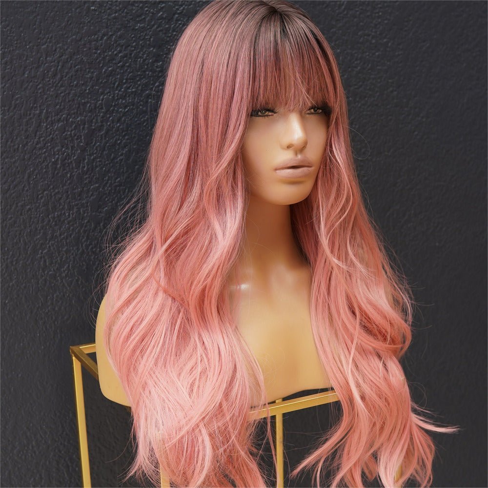 EVA Pink Ombre Fringe Wig | Milk &amp; Honey Wigs