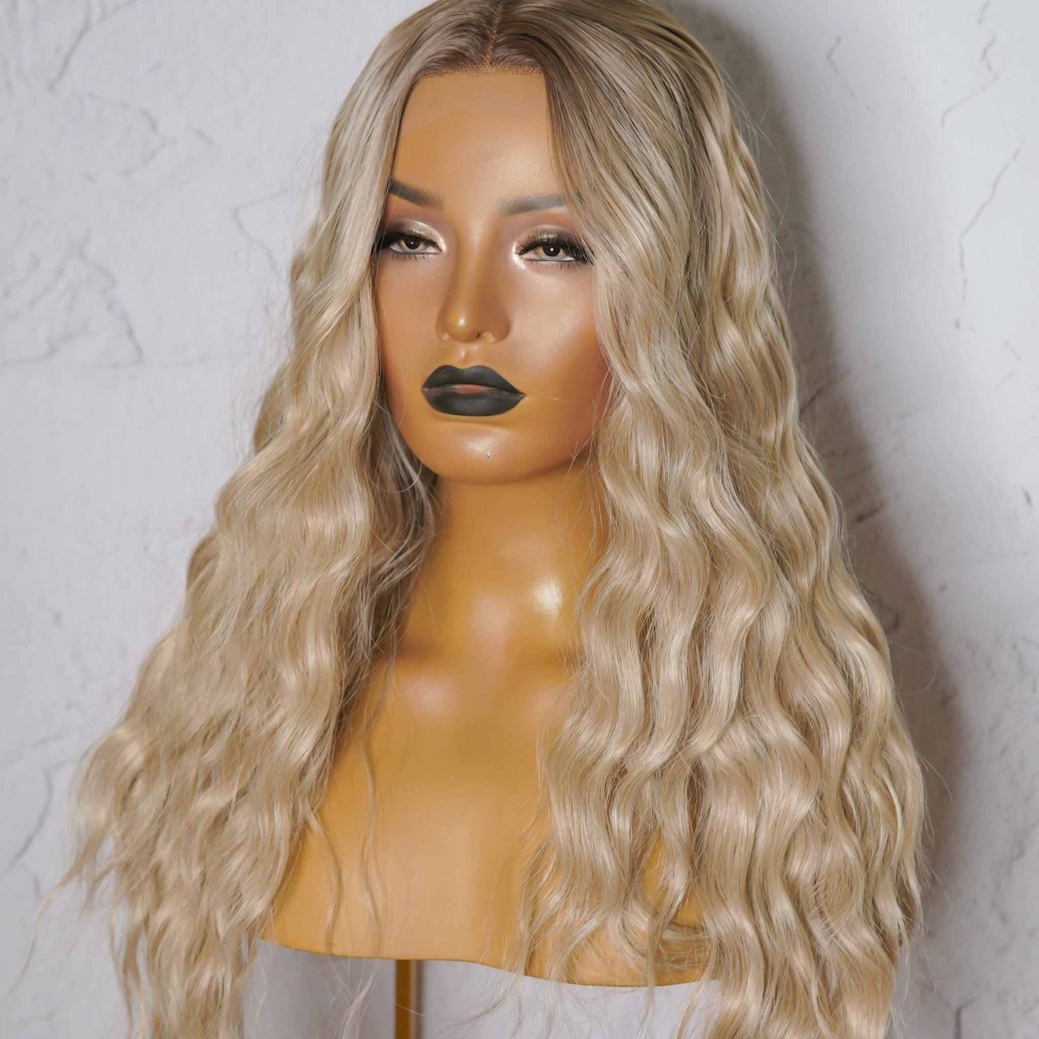 EVADNE Ombre Blonde Lace Front Wig - Milk &amp; Honey Wigs