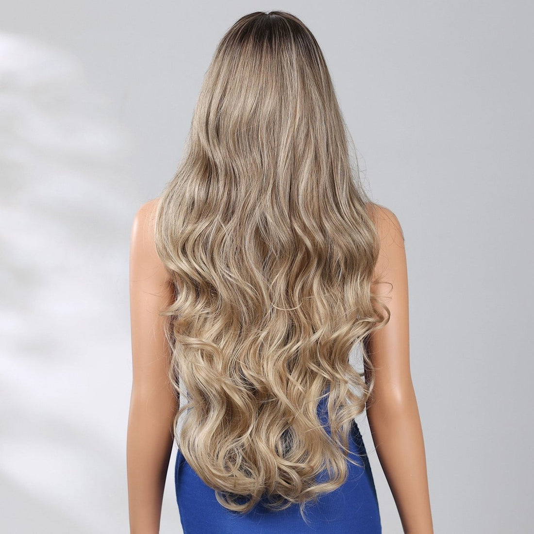 Extra Long Dark Blonde Wavy Fringe Wig - MARKETPLACE | Blonde, Fringe, Synthetic Hair | Milk &amp; Honey Wigs