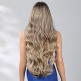 Extra Long Dark Blonde Wavy Fringe Wig - MARKETPLACE | Blonde, Fringe, Synthetic Hair | Milk & Honey Wigs