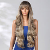 Extra Long Dark Blonde Wavy Fringe Wig - MARKETPLACE | Blonde, Fringe, Synthetic Hair | Milk & Honey Wigs