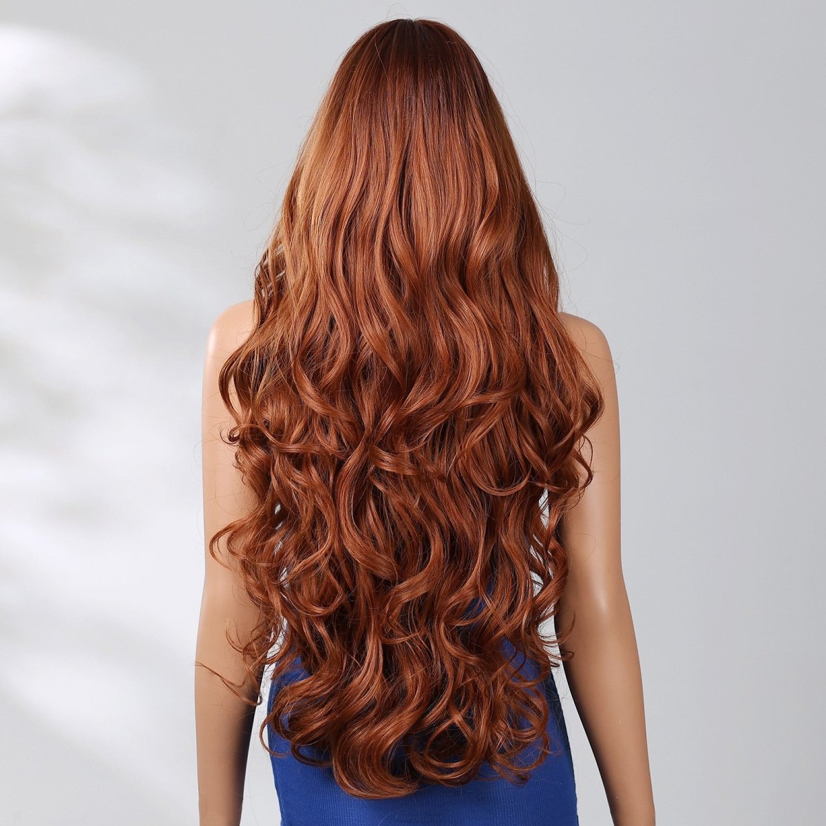 Extra Long Ginger Wavy Fringe Wig - MARKETPLACE | Ginger, Fringe, Synthetic Hair | Milk &amp; Honey Wigs
