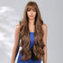 Extra Long Medium Brown Wavy Fringe Wig - MARKETPLACE | Brown, Fringe, Synthetic Hair | Milk & Honey Wigs