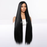 Extra Long Sleek Black Wig - MARKETPLACE | Black, Fringe, Synthetic Hair | Milk & Honey Wigs