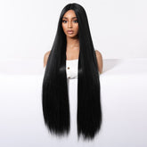 Extra Long Sleek Black Wig - MARKETPLACE | Black, Fringe, Synthetic Hair | Milk & Honey Wigs