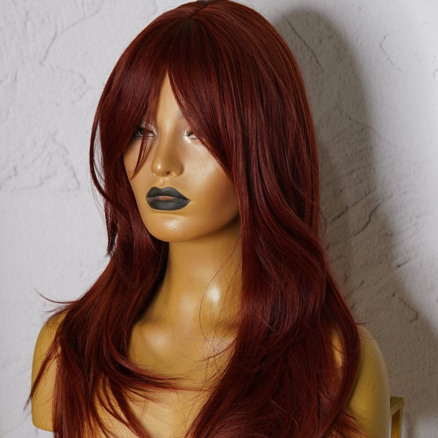 FALLON Red Fringe Wig | Milk &amp; Honey Wigs