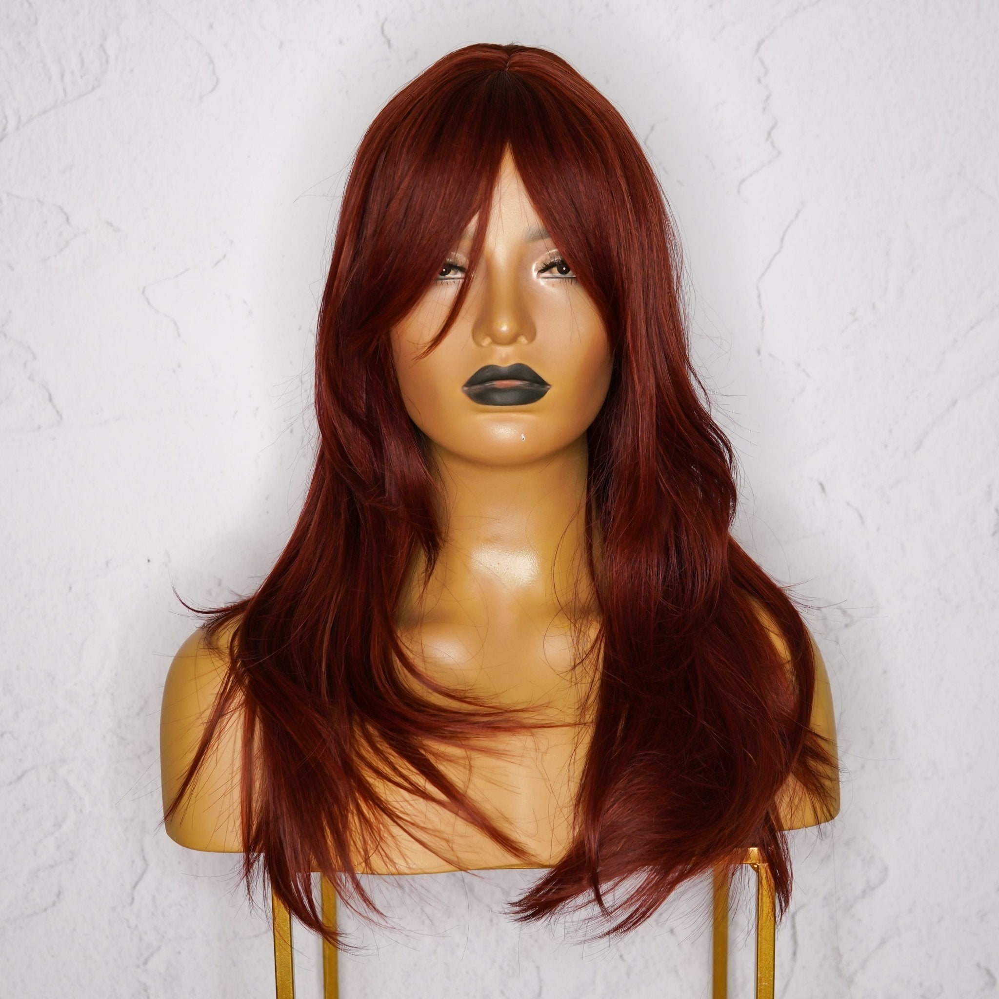 FALLON Red Fringe Wig | Milk &amp; Honey Wigs