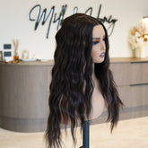 FAYE Dark Brown 22" Lace Front Wig - Milk & Honey Wigs