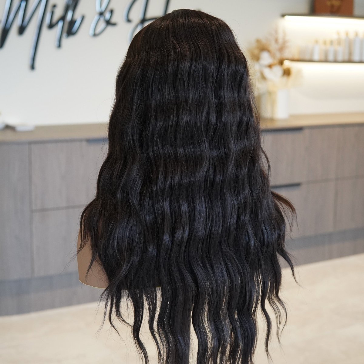 FAYE Dark Brown 22" Lace Front Wig - Milk &amp; Honey Wigs