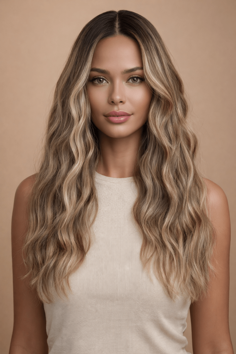FAYE - Mocha - Lace Front Wig | Brown, 22 Inch, T-Part Lace Front, Synthetic Hair | Milk &amp; Honey Wigs