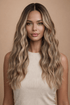 FAYE - Mocha - Lace Front Wig | Brown, 22 Inch, T-Part Lace Front, Synthetic Hair | Milk & Honey Wigs