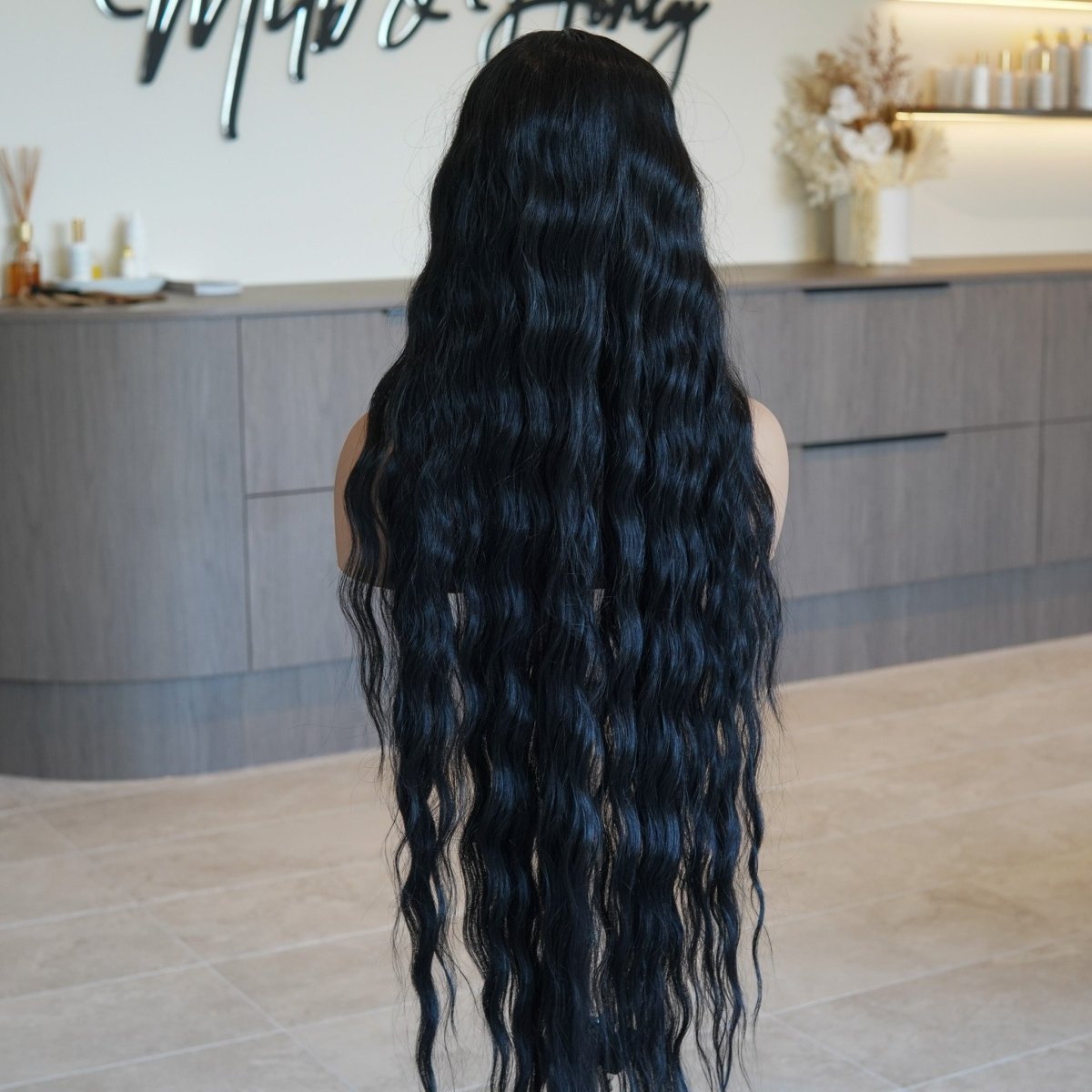 FAYE Natural Black 36" Lace Front Wig - Milk &amp; Honey Wigs