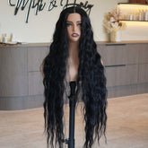 FAYE Natural Black 36" Lace Front Wig - Milk & Honey Wigs