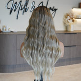 FAYE - Ombre Brown - Lace Front Wig | Brown, 22 Inch, T-Part Lace Front, Synthetic Hair | Milk & Honey Wigs