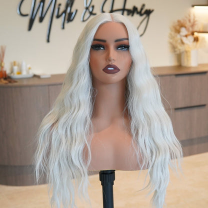 FAYE White Blonde 22" Lace Front Wig - Milk &amp; Honey Wigs