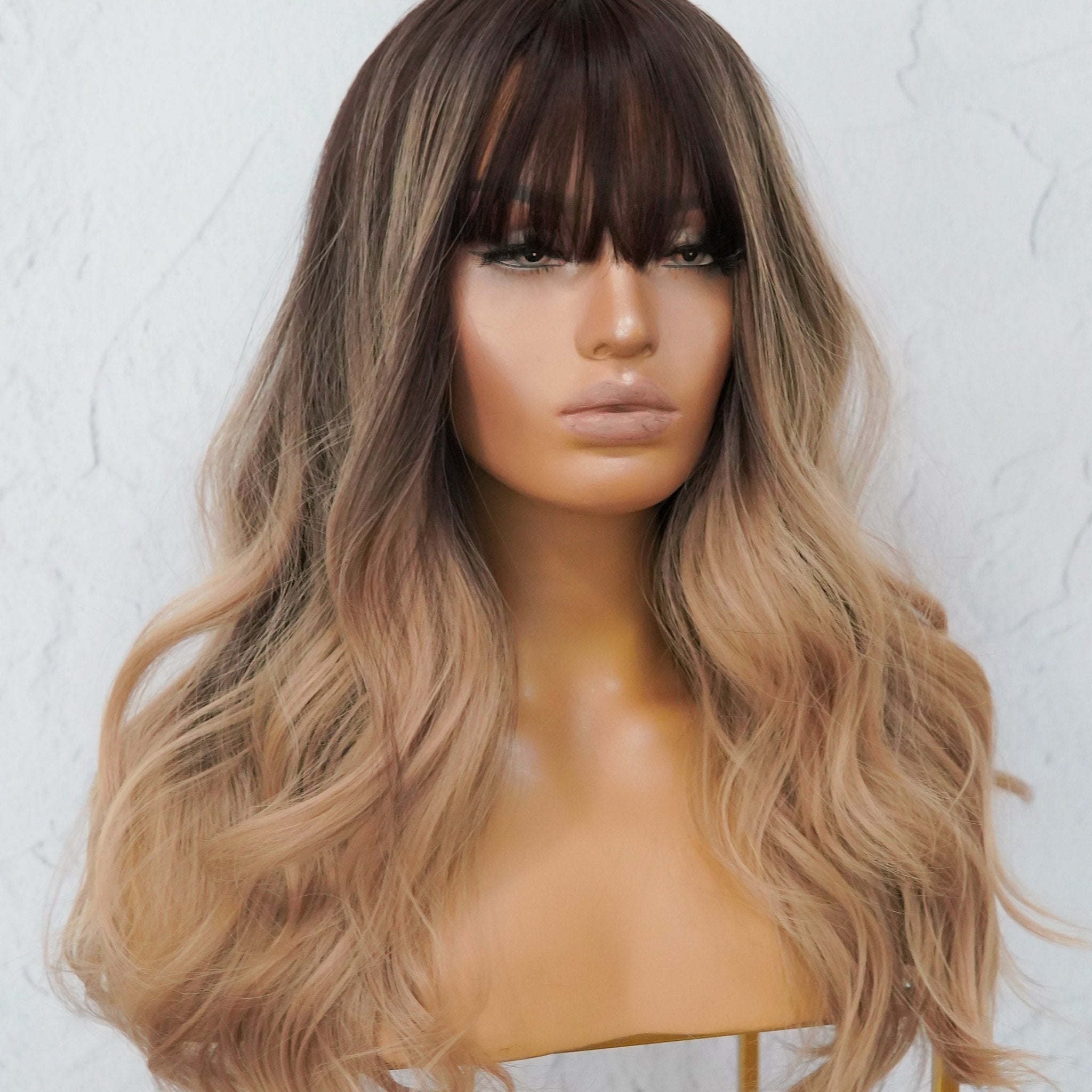 FIONA Ombre Fringe Wig - Milk &amp; Honey Wigs