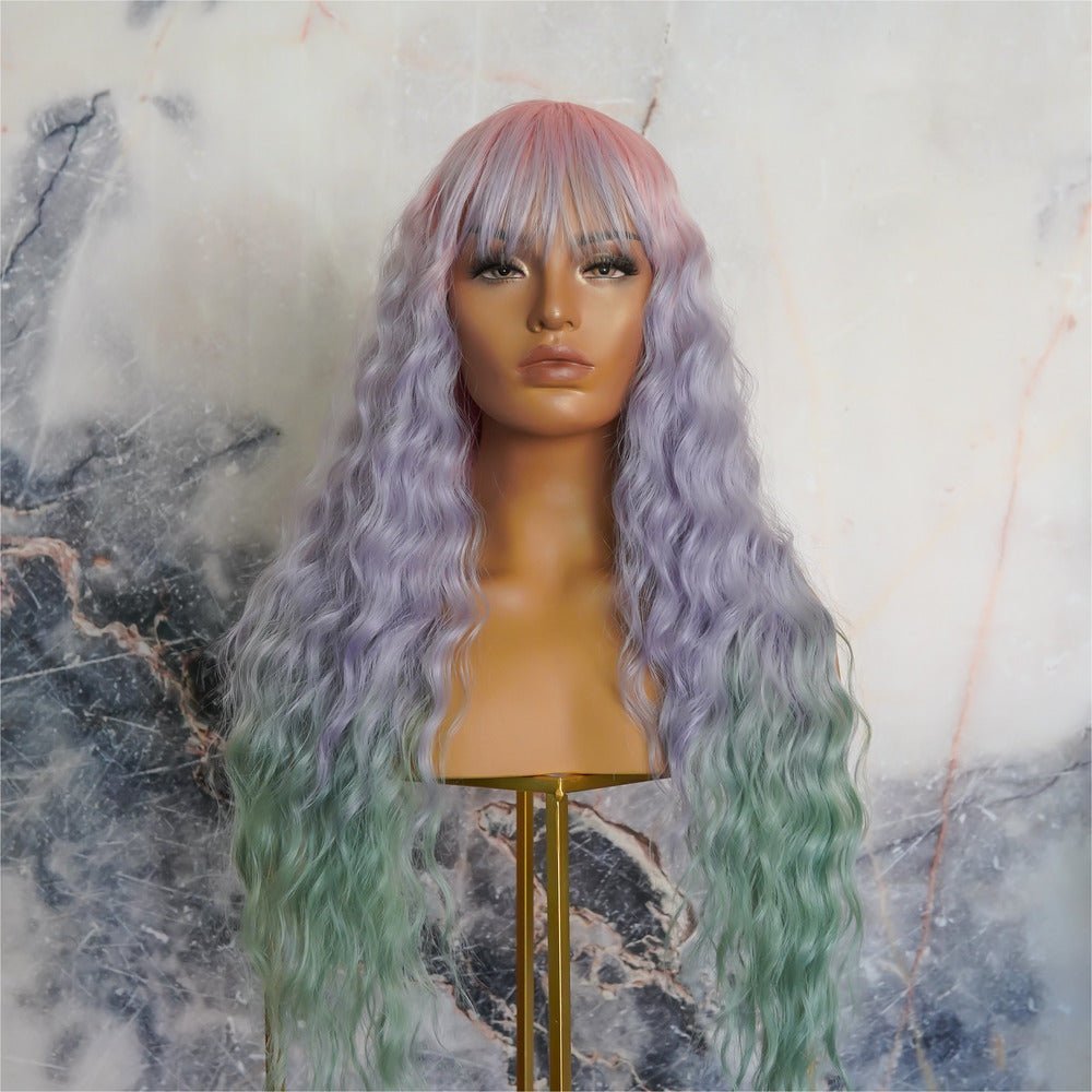 FLORA Rainbow Ombre Lace Front Wig | Milk &amp; Honey Wigs