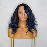 GINA - Blue - Lace Front Wig | Blue, 14 Inch, 13x4 Lace Front, Synthetic Hair | Milk & Honey Wigs