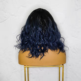 GINA - Blue - Lace Front Wig | Blue, 14 Inch, 13x4 Lace Front, Synthetic Hair | Milk & Honey Wigs